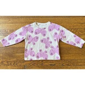 Zara Girls' Purple Butterfly Shirt Size 18 Months